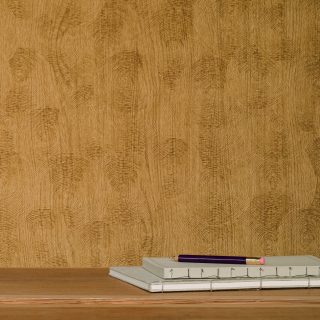 Elitise puitimitatsiooniga konjaki värvi struktuurne tapeet - Smartex disain kardinasalong